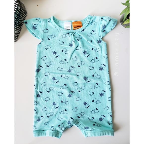 Tiny Little Wonders | Cap Sleeve Shorts Onesie - Picture 1 of 6